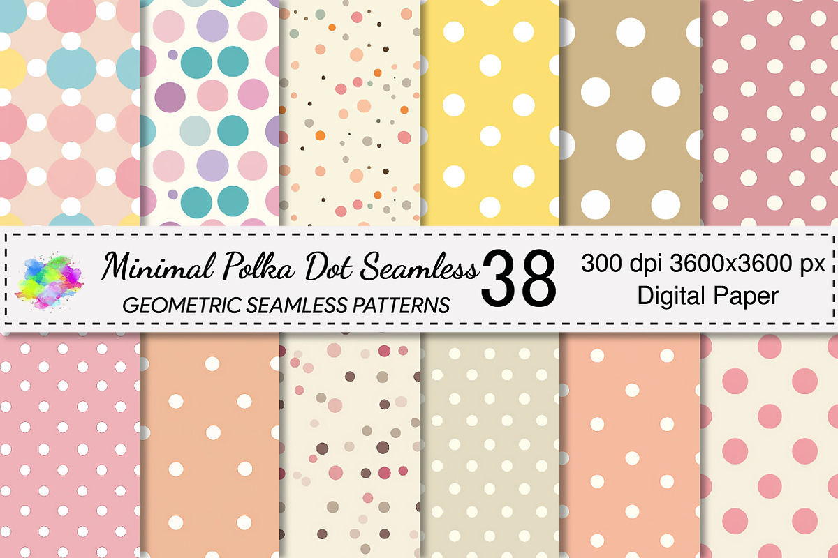 Minimal Polka Dot Seamless Pattern, a Pattern Graphic by Canvas Craft (Photo 1 of 9)