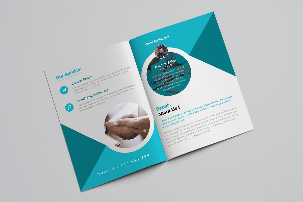 Blue Corporate Business Brochure, a Brochure Template by ZAAS (Photo 7 of 8)