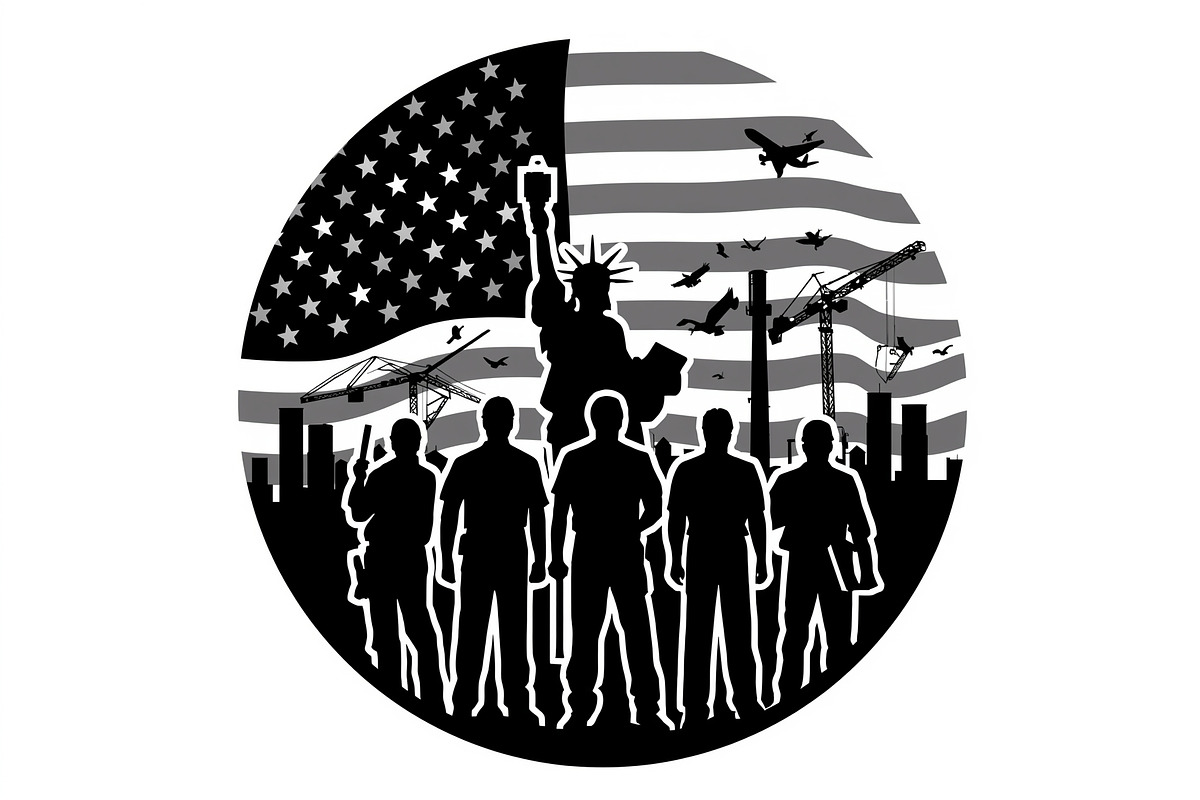 America Worker Vector Bundle, an Illustration by jahid234 (Photo 10 of 21)
