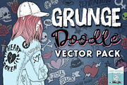 Grunge Graffiti Doodles Vector Pack, a Decorative Illustration by Lindy_doodle (Thumbnail 1 of 13)