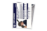Light Wave Baseball Card Template, a Design Template by Sports Card Templates (Thumbnail 2 of 2)