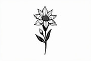 Modern Black Flower Design, an Illustration by jahid234 (Thumbnail 19 of 21)