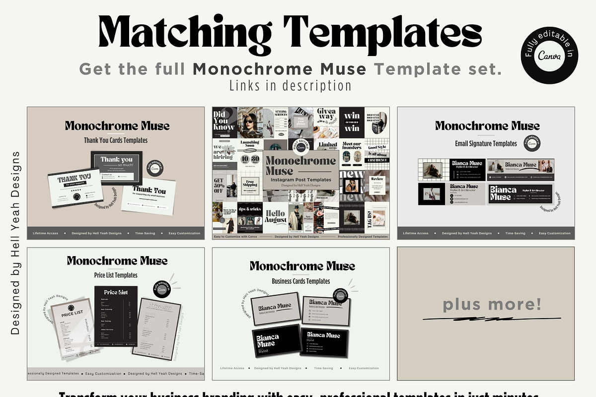 Monochrome Instagram Carousel Posts, a Social Media Template by Hell Yeah Designs (Photo 10 of 10)