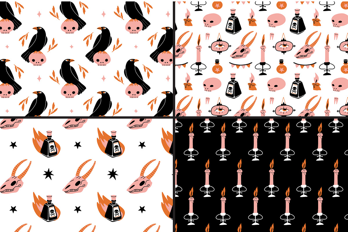AUTUMN MAGIC vector pattern, element, a Decorative Illustration by Lena Nikolaeva (Photo 7 of 11)