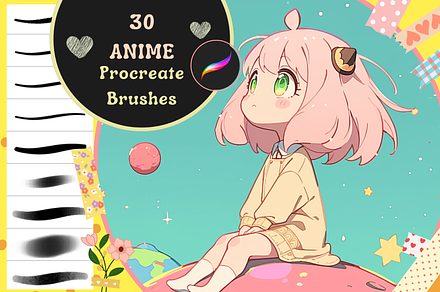 Procreate Anime Essentials, a Brush Add-On by nikiartcorner