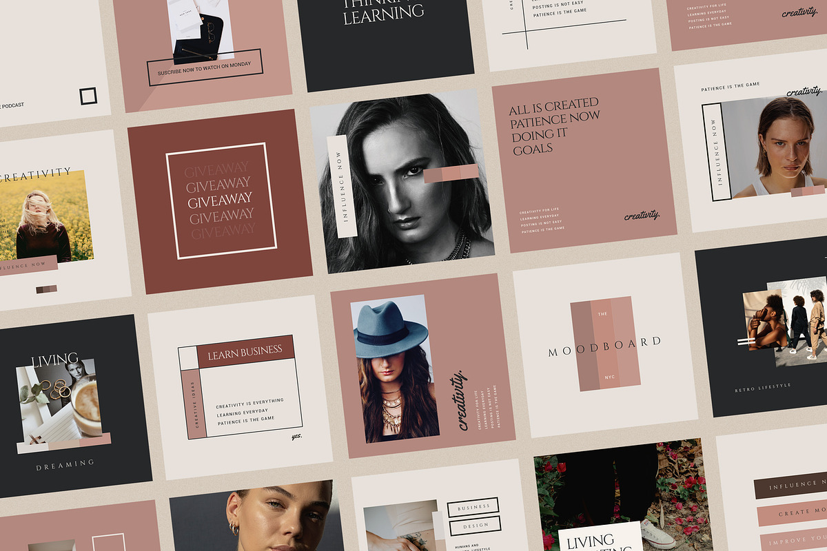 Fashion & Lifestyle Instagram Kit, a Social Media Template by Design District (Photo 3 of 19)