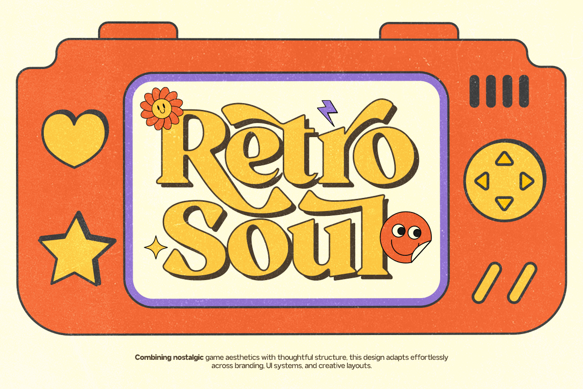GC Milky Shine - 80's Serif Retro, a Serif Font by Glyphonic (Photo 5 of 15)