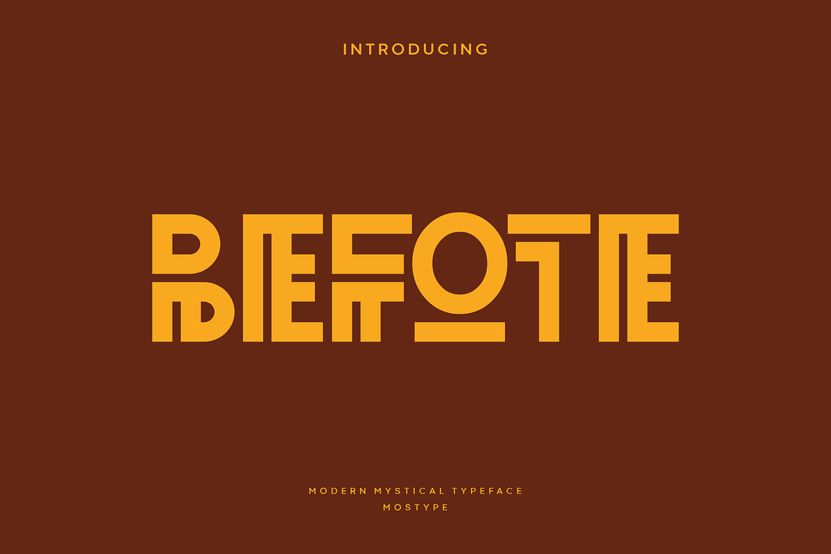 Befote - Modern Mystical Typeface, a Font by Letterna (Photo 1 of 4)