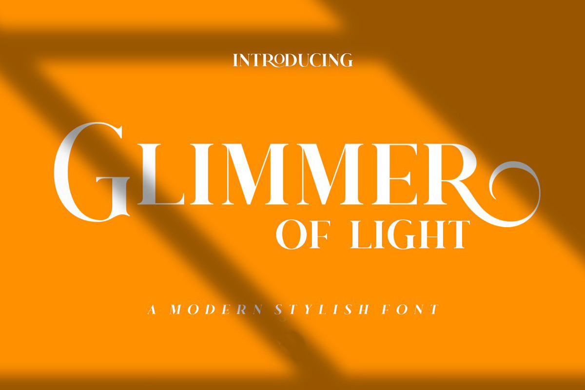 Glimmer Of Light, a Serif Font by INKSUN™ (Photo 1 of 9)