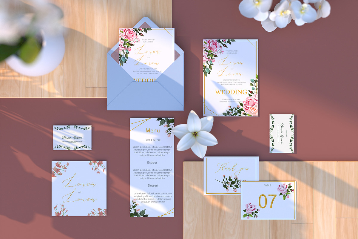 Wedding Day Mockups, a Print Template by StyleMockups (Photo 8 of 11)