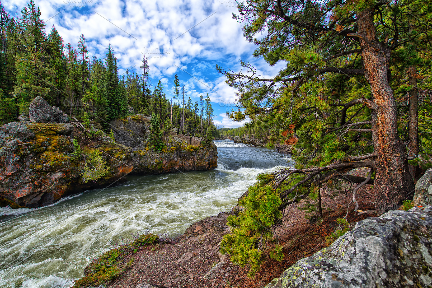 Mountain River Landscape, a Nature Photo by The Native Lens