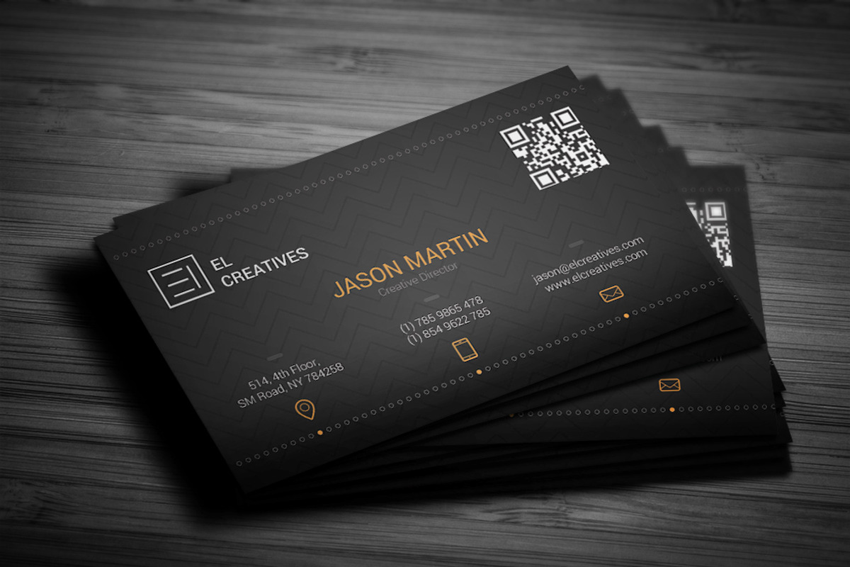Dark Creative Business Card, a Business Card Template by bouncy (Photo 3 of 4)
