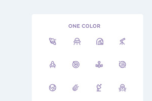 Space , Galaxy Icons Set