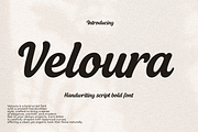 Veloura Bold font, a Handwritten Font by cocodesign (Thumbnail 1 of 7)