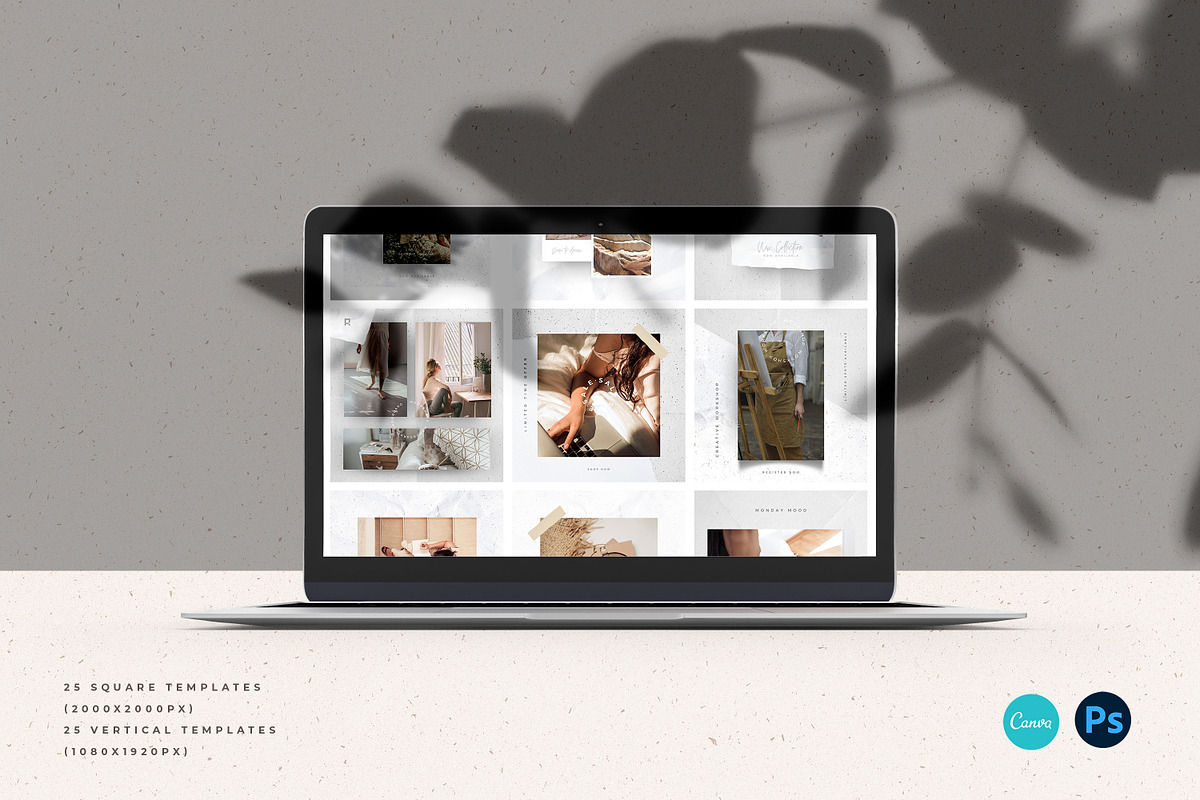 CANVA Paper Social Media Templates, a Social Media Template by AndrewPixel (Photo 2 of 11)
