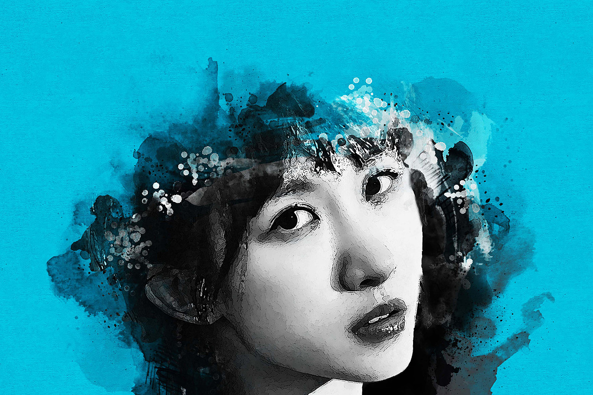 Soul Ink Mixed Media Portrait Action, an Action Add-On by MRI STUDIO (Photo 16 of 18)