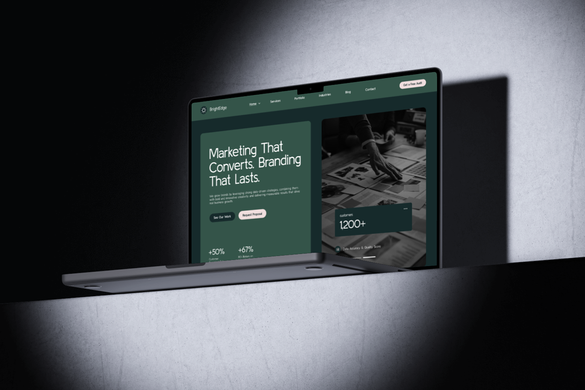 Figma Marketing Agency Landing Page, a Landing Page Template by Musara (Photo 5 of 6)