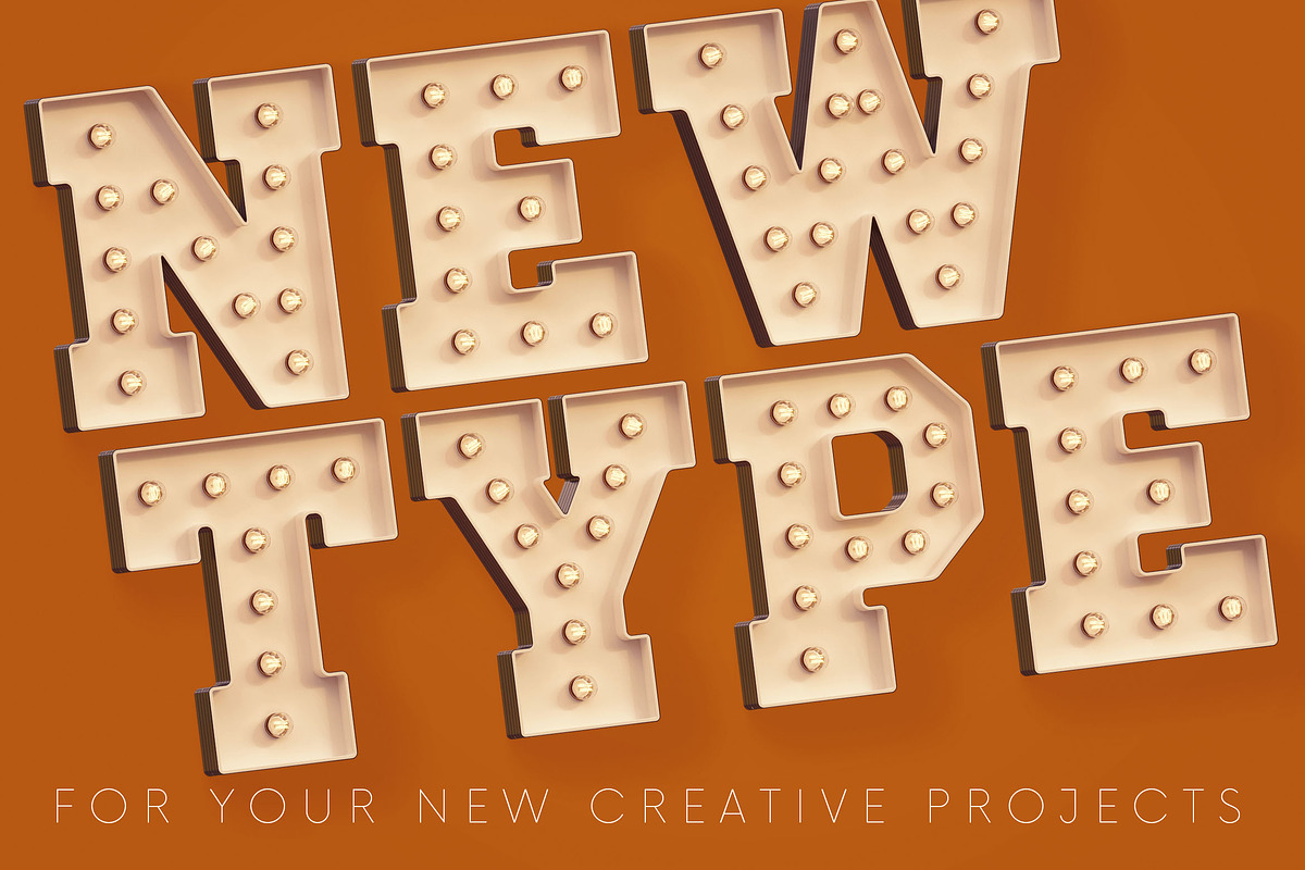 White Marquee - 3D Lettering, a Graphic by MIIM (Photo 5 of 8)