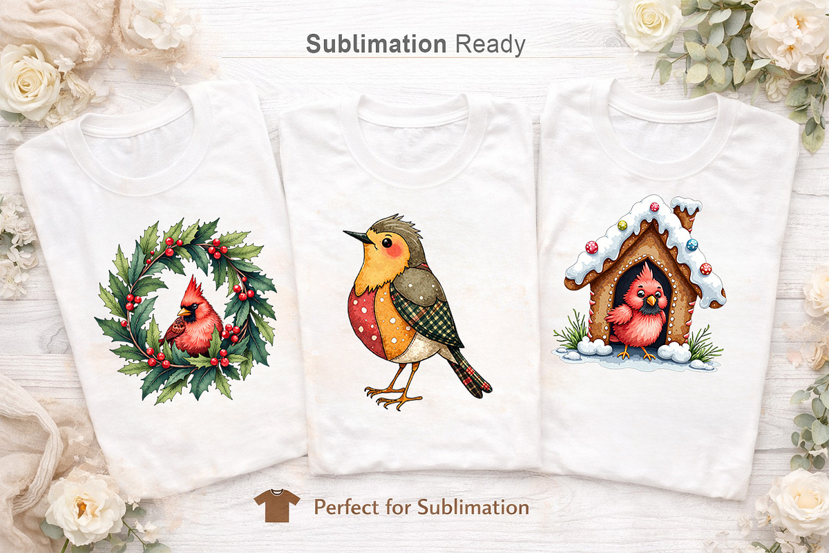 Christmas Watercolor Clipart PNG, an Illustration by Artnoy (Photo 6 of 8)