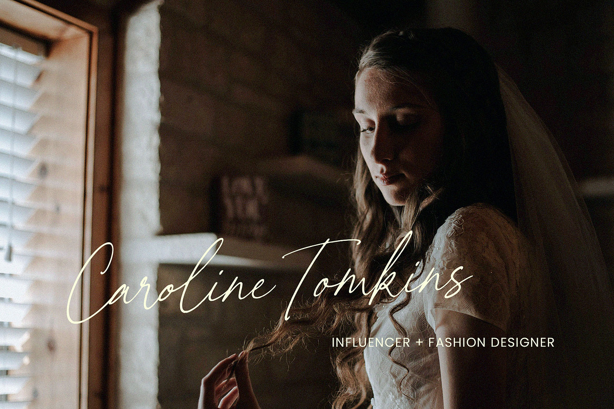 White Camellia Script Font, a Script Font by Seagulls Creative (Photo 2 of 12)