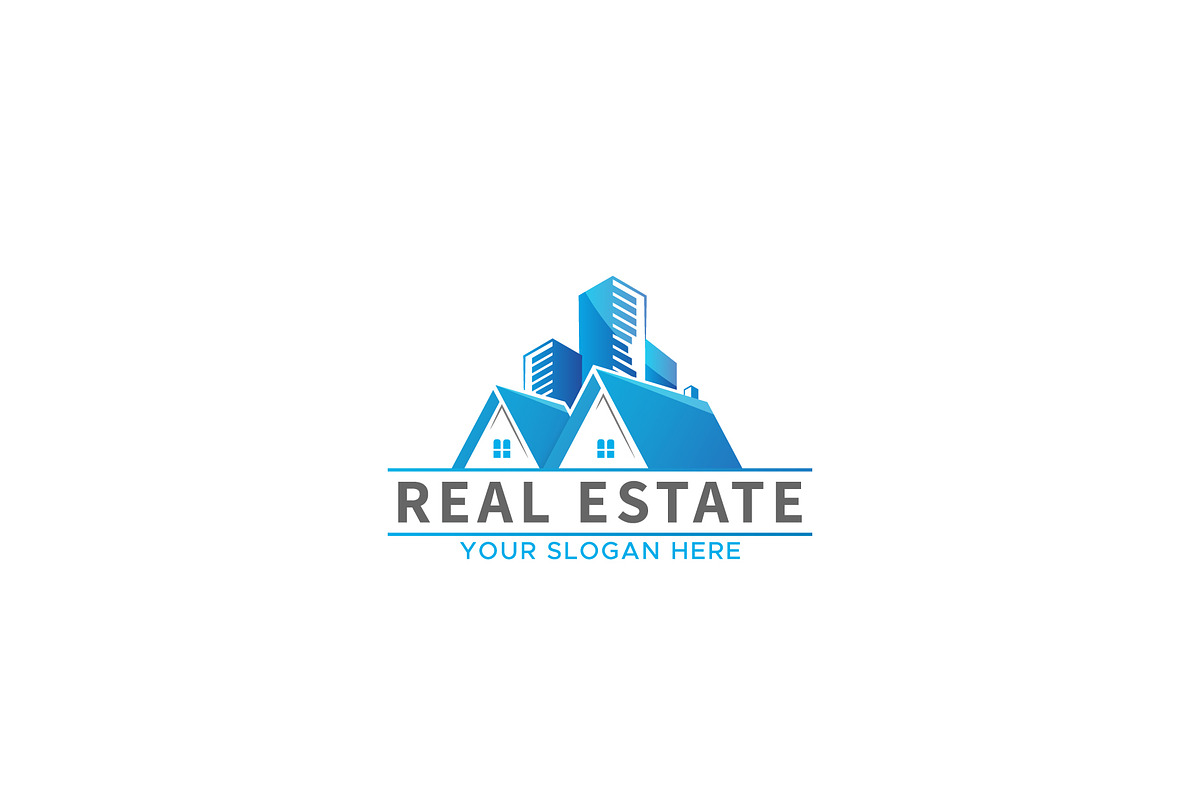 Real estate logo design concept, a Branding & Logo Template by Logo_Luck