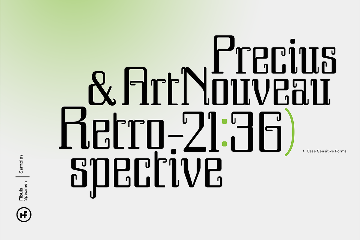 Fibula Display Font preview 4