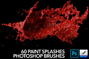 60 Paint Splash Brushes for PS, a Brush Add-On by Creative Graphics (Thumbnail 4 of 10)