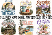 Summer Outdoor Adventures PNG Bundle, a Seasonal Illustration by OK Design (Thumbnail 2 of 6)