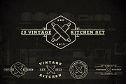 20 Vintage Kitchen Logos, a Branding & Logo Template by MusiqueDesigns (Thumbnail 1 of 5)