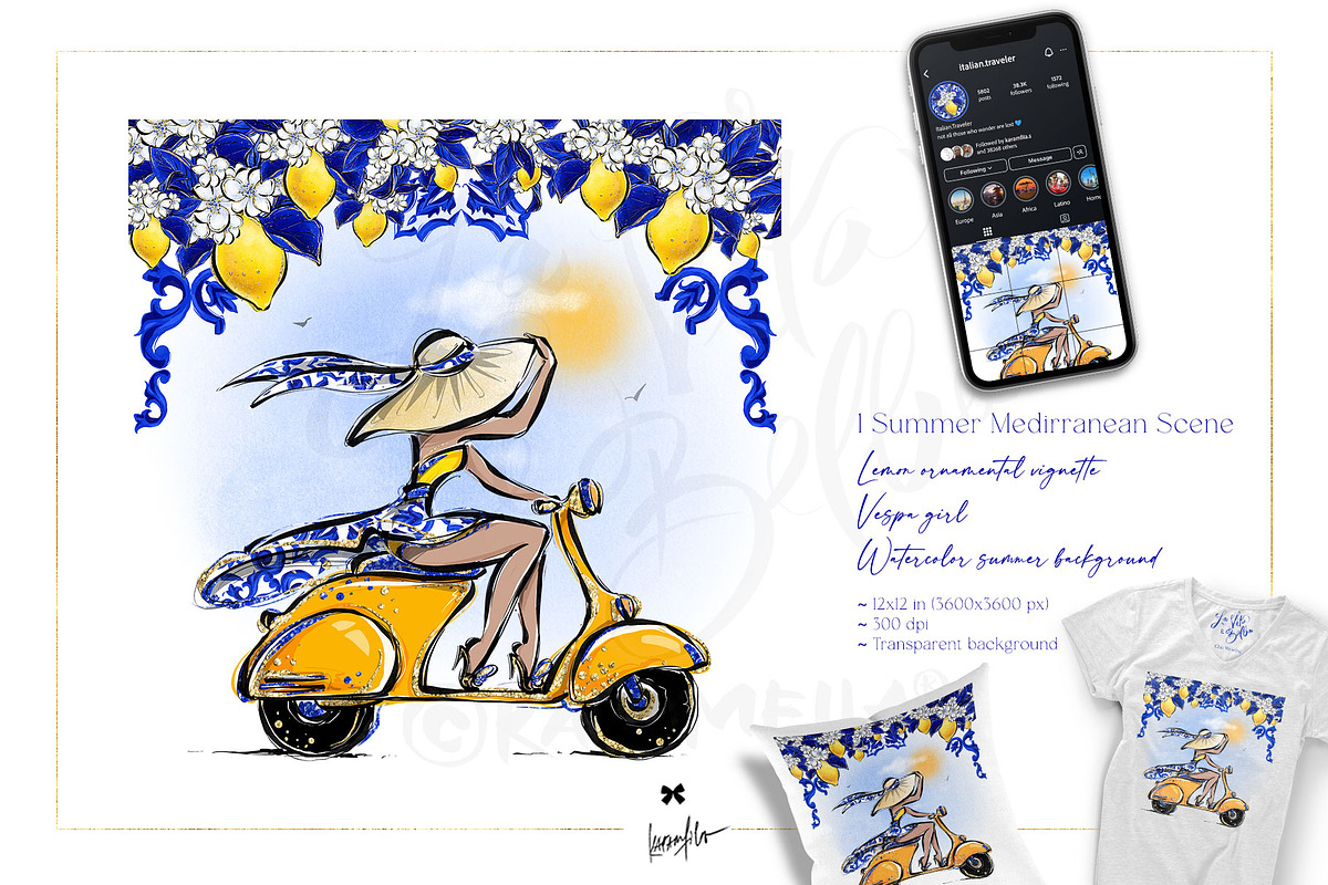 Mediterranean Summer Branding Kit, a Branding & Logo Template by KaramfilaS (Photo 2 of 8)