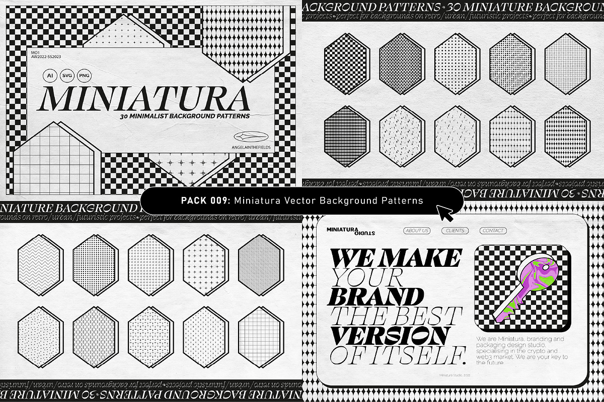 Retro Futurist Bundle 80% OFF, a Texture Graphic by angelainthefields (Photo 13 of 25)