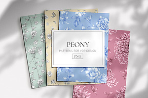 PEONY Floral Patterns And Motifs