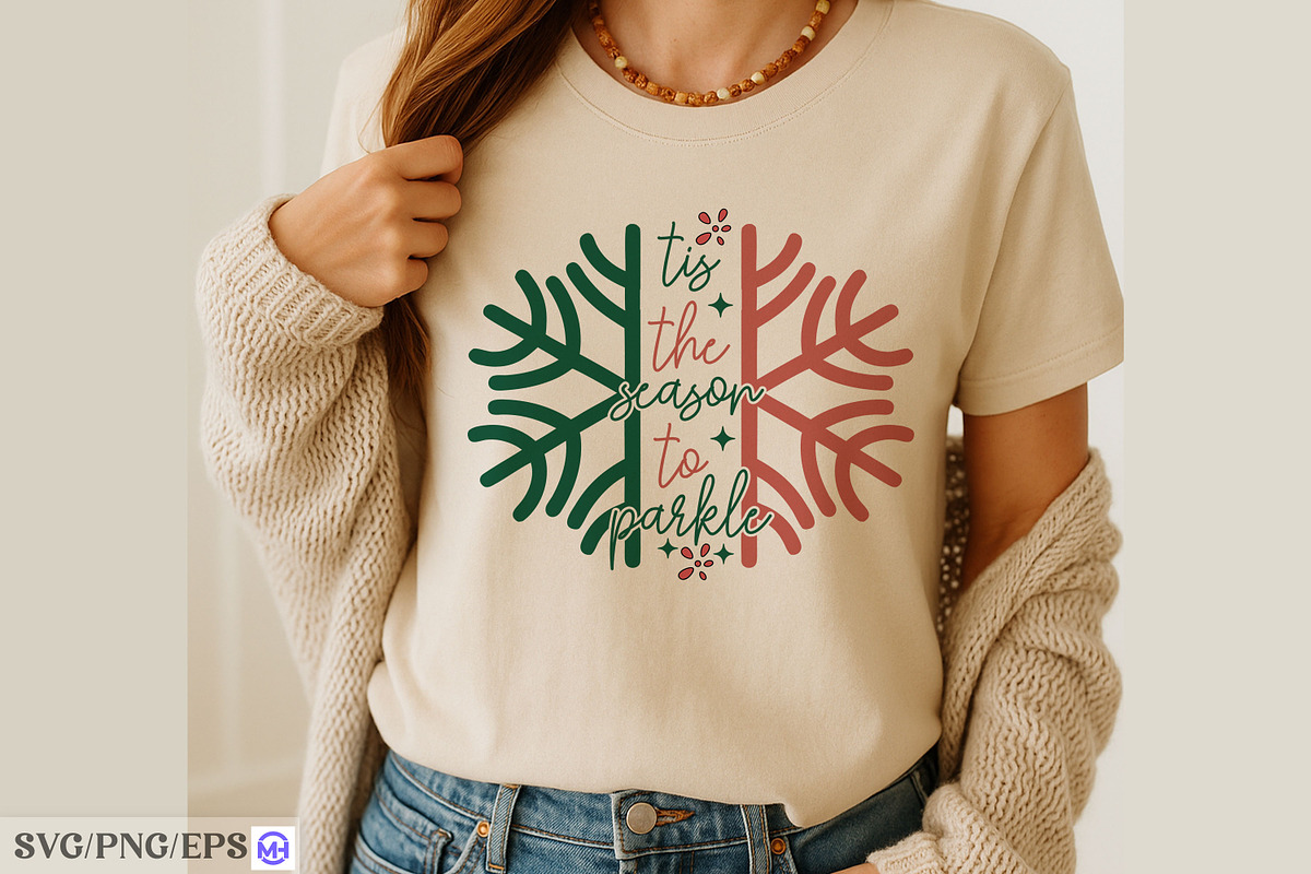 Tis the Season to Sparkle SVG, a Graphic by mh_arif (Photo 3 of 3)