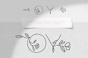 Florium - floral logo font, a Sans Serif Font by Favete Art (Thumbnail 8 of 21)