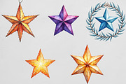 Christmas Crystal Star Clipart, an Illustration by CrexoraLab (Thumbnail 4 of 4)