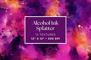 Alcohol Ink Splatter Textures, a Texture Graphic by Artful Assets Boutique (Thumbnail 1 of 4)
