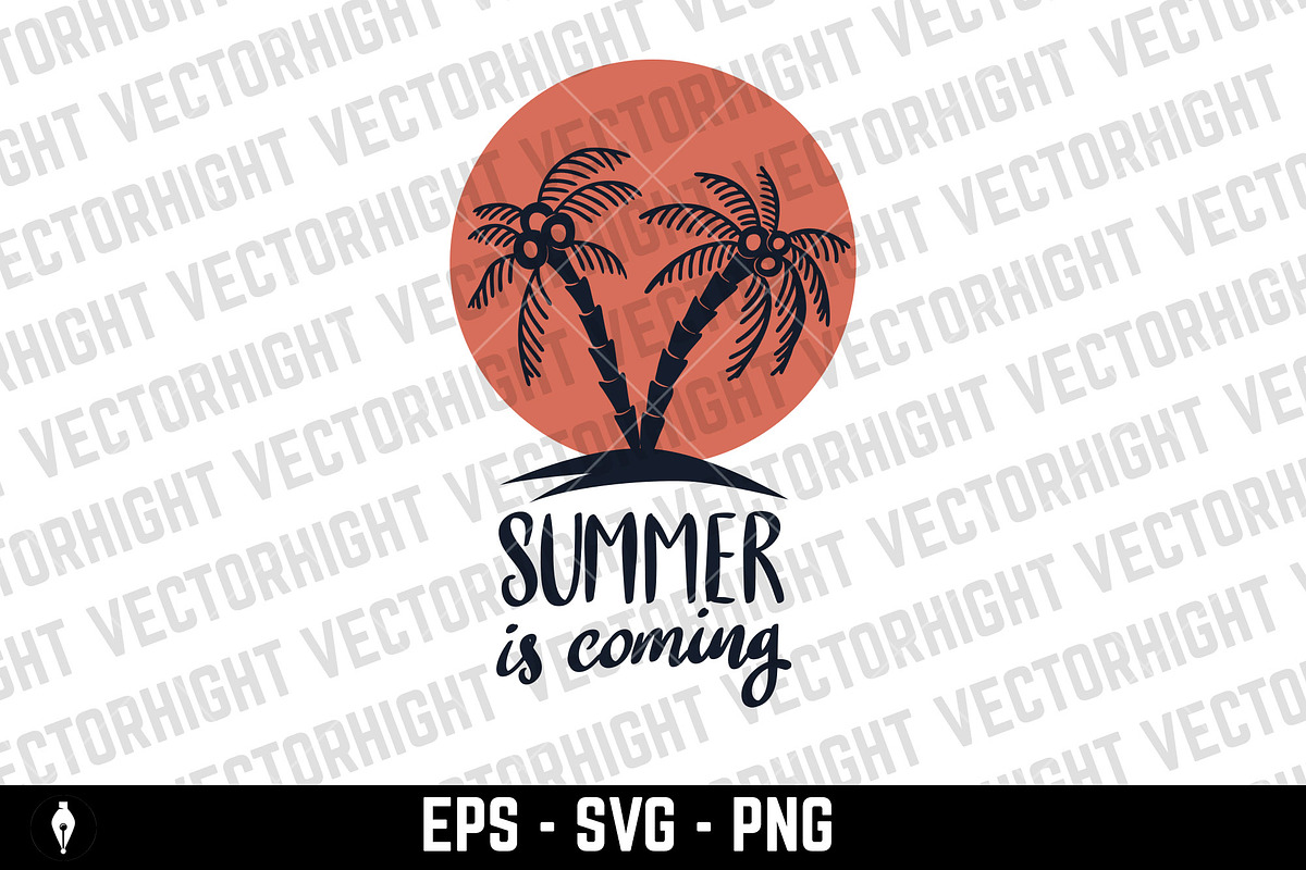 Summer is coming. Summer design, a Seasonal Illustration by Vectorhight