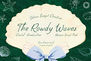 The Rowdy Waves| Coastal handwritten, a Handwritten Font by Setara Langit CreativeStd (Thumbnail 1 of 12)