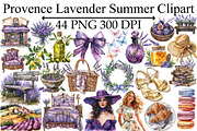 Provence Lavender Summer Clipart, an Illustration by Design Market (Thumbnail 1 of 5)