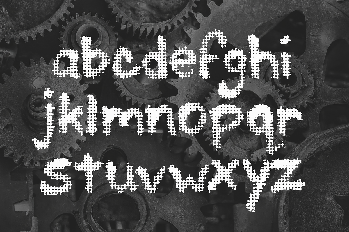 Mesh Mashed Font, a Script Font by Fontastic Ventures (Photo 3 of 6)