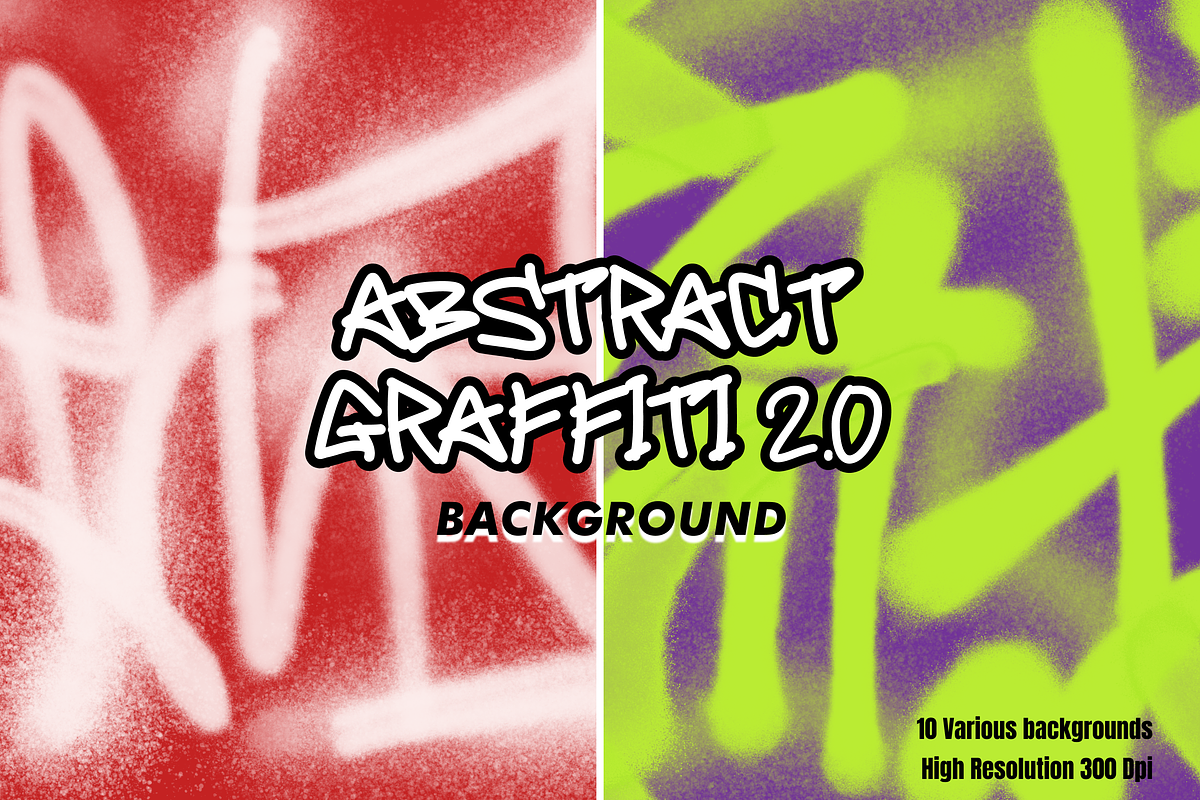 Abstract Graffiti 2.0 Backgrounds, a Background Graphic by BeadyLab (Photo 1 of 4)