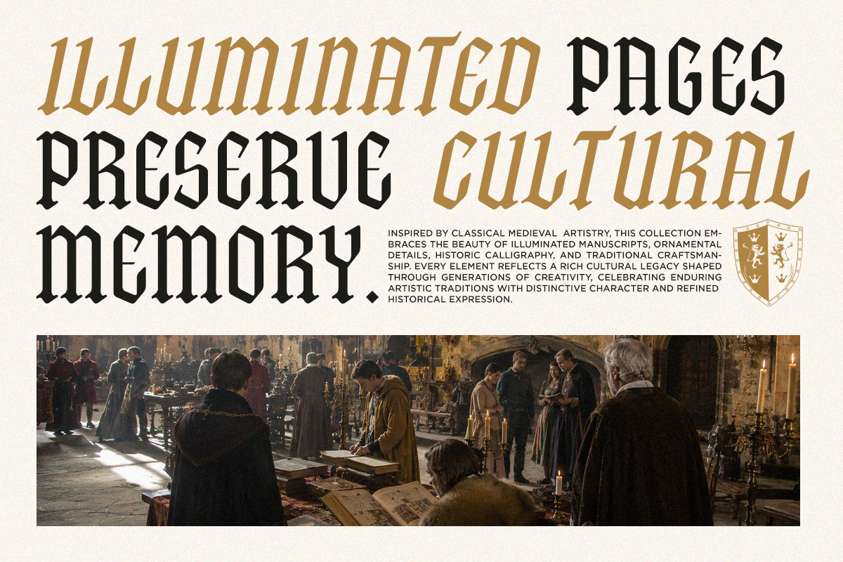 Malthon - Medieval Blackletter Font, a Blackletter Font by RagamKata (Photo 5 of 10)