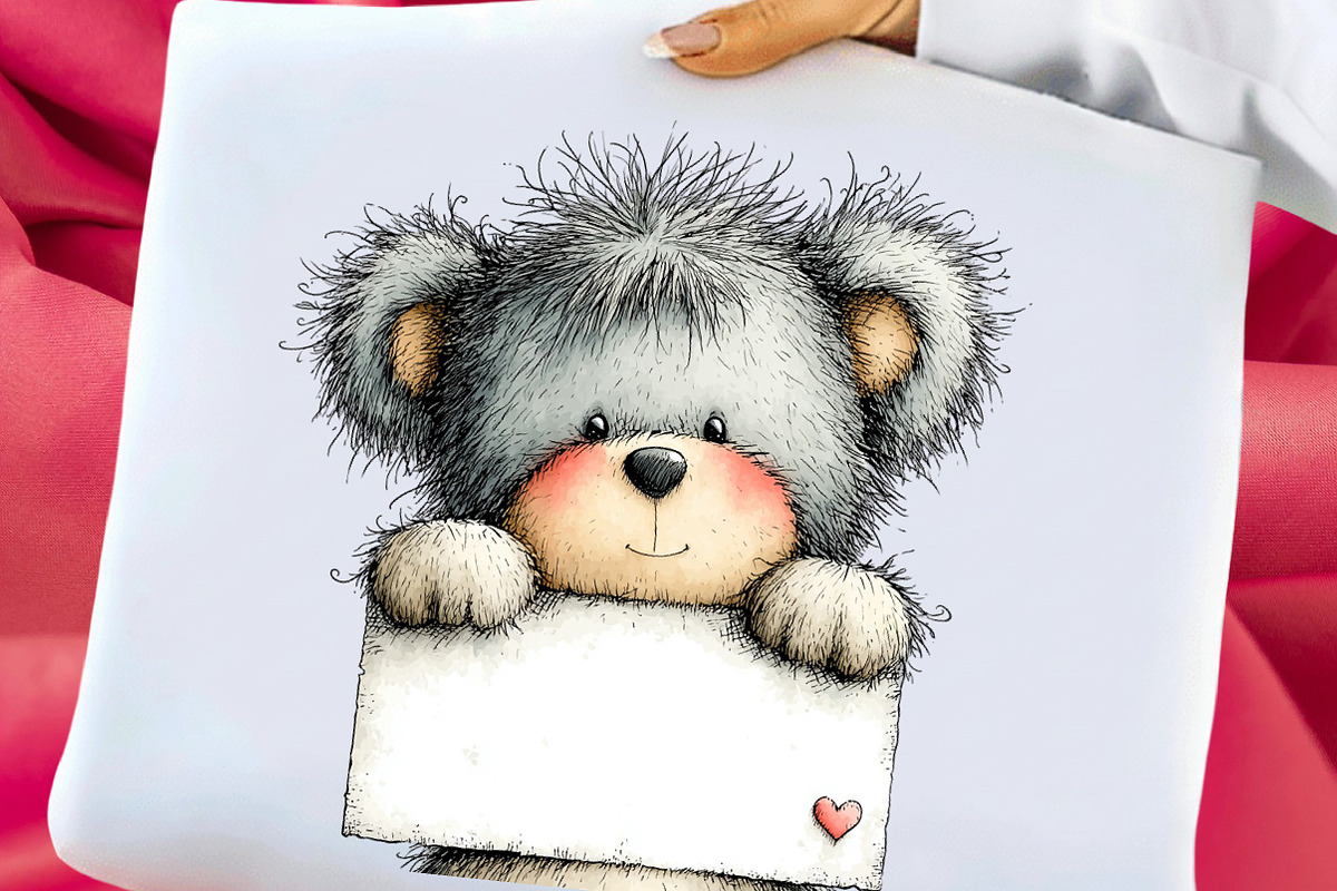 Funny Valentine Peeking Animals PNG, an Illustration by Libby Wishes (Photo 5 of 9)