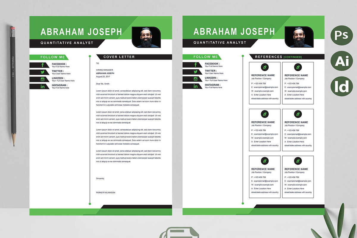 New Modern Resume | CV Template, a Resume Template by Attractive Resume (Photo 3 of 3)