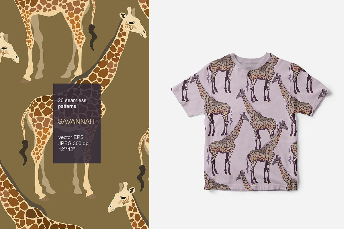 Animals seamless vector pack, a Pattern Graphic by PatternsBlooming (Photo 5 of 10)