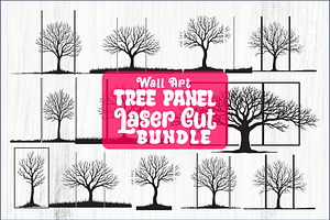 Multi-Panel Tree Silhouette Laser, a Graphic by Creativeshirt