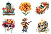 Day of the Dead PNG, an Illustration by SinaCreation (Thumbnail 3 of 5)
