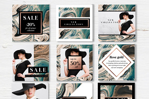 Marble instagram templates