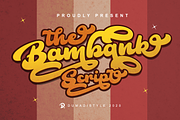The Bambank Script, a Script Font by Dumadistyle (Thumbnail 1 of 8)