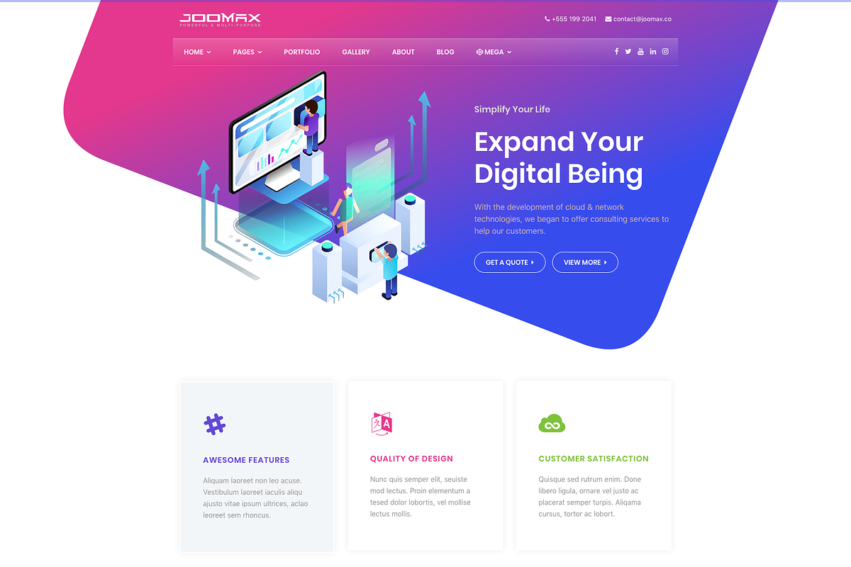 JooMax Site Building Kit For Joomla, a Websites & App Template by Webflex (Photo 5 of 10)